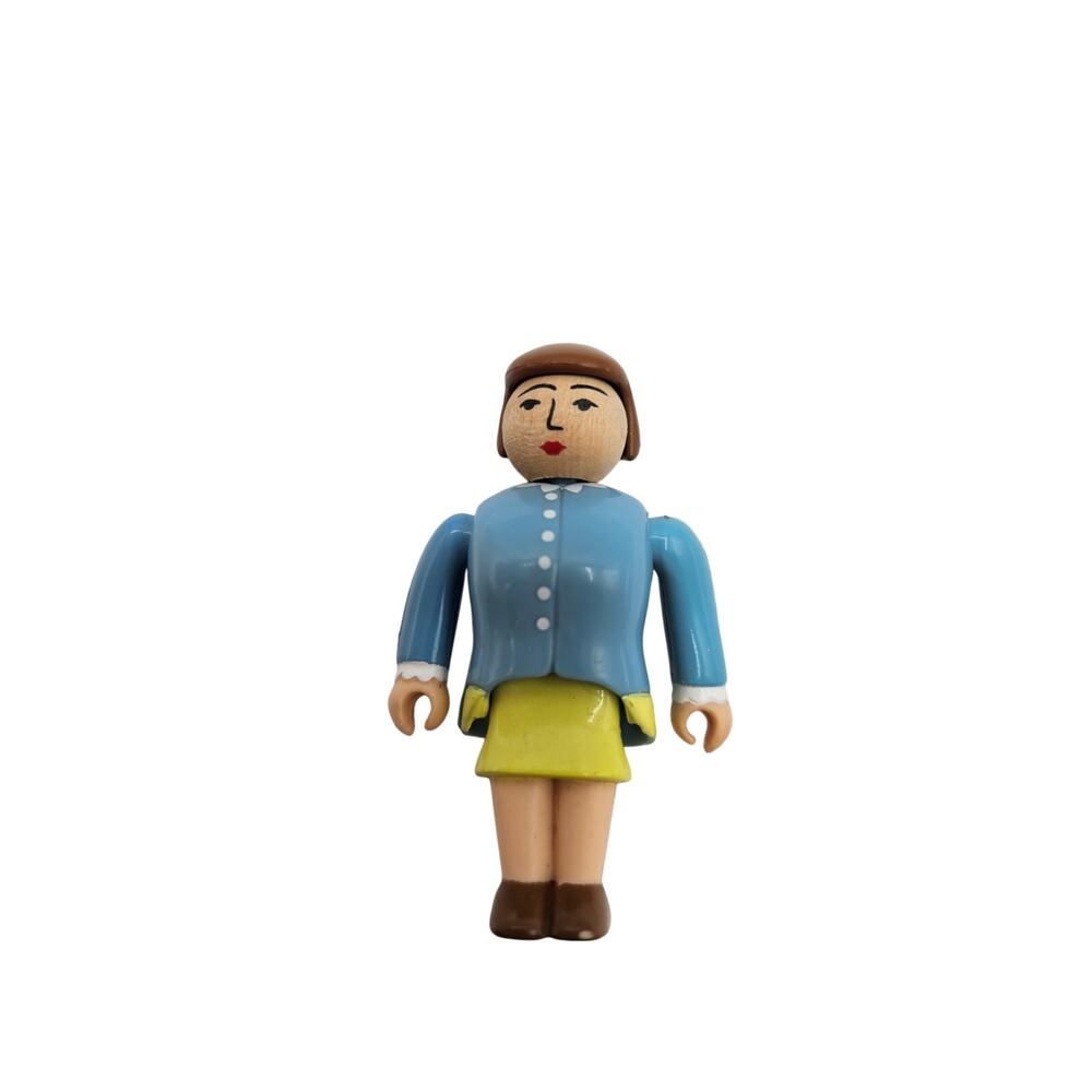 Thomas & Friends Woman Figure Wood/Plastic 2.5” Vintage Gullane Thomas The Train